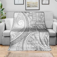 Tonga White Sunday Blanket Lotu Tamaiti Ngatu Tribal - Polynesian Pride