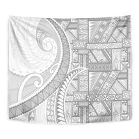 Tonga White Sunday Tapestry Lotu Tamaiti Ngatu Tribal - Polynesian Pride