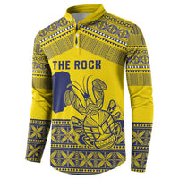 Niue Crab Personalised Button Sweatshirt Niuean Hiapo Pattern - Polynesian Pride