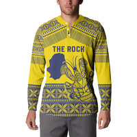 Niue Crab Personalised Button Sweatshirt Niuean Hiapo Pattern - Polynesian Pride