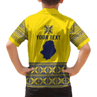 Niue Crab Personalised Family Matching Long Sleeve Bodycon Dress and Hawaiian Shirt Niuean Hiapo Pattern - Polynesian Pride