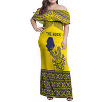 Niue Crab Personalised Family Matching Off Shoulder Maxi Dress and Hawaiian Shirt Niuean Hiapo Pattern - Polynesian Pride
