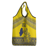 Niue Crab Personalised Grocery Bag Niuean Hiapo Pattern - Polynesian Pride