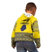 Niue Crab Personalised Kid Hoodie Niuean Hiapo Pattern - Polynesian Pride