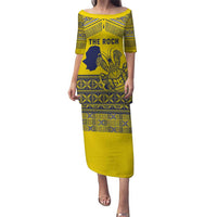 Niue Crab Personalised Puletasi Niuean Hiapo Pattern - Polynesian Pride