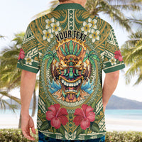 Hawaii Tiki Mask Personalized Hawaiian Shirt Mele Kalikimaka i Iulai! LT9 - Polynesian Pride