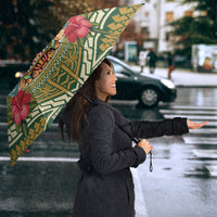 Hawaii Tiki Mask Umbrella Mele Kalikimaka i Iulai! LT9 - Polynesian Pride