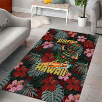 Hawaii Tiki Surfing Area Rug Mele Kalikimaka i Iulai! LT9 - Polynesian Pride