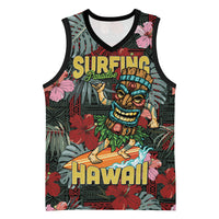 Hawaii Tiki Surfing Basketball Jersey Mele Kalikimaka i Iulai!