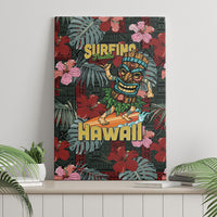 Hawaii Tiki Surfing Canvas Wall Art Mele Kalikimaka i Iulai! LT9 - Polynesian Pride