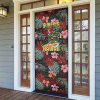 Hawaii Tiki Surfing Door Cover Mele Kalikimaka i Iulai!