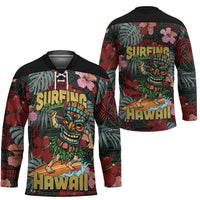 Hawaii Tiki Surfing Hockey Jersey Mele Kalikimaka i Iulai!