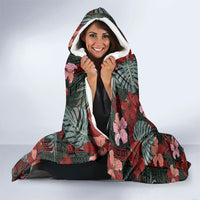 Hawaii Tiki Surfing Hooded Blanket Mele Kalikimaka i Iulai!