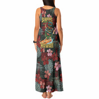 Hawaii Tiki Surfing Tank Maxi Dress Mele Kalikimaka i Iulai! LT9 - Polynesian Pride