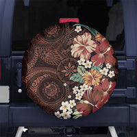 Kanoa Hawai'i Hibiscus Spare Tire Cover Polynesian Tribal Tattoo Pattern Floral Elements