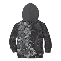 Pauli Hawai'i Hibiscus Kid Hoodie Polynesian Tribal Tattoo Pattern Floral Elements