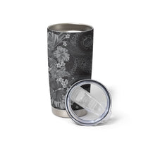 Pauli Hawai'i Hibiscus Tumbler Cup Polynesian Tribal Tattoo Pattern Floral Elements