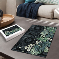 Pauliuli Hawai'i Hibiscus Puzzle Polynesian Tribal Tattoo Pattern Floral Elements