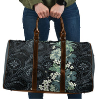 Pauliuli Hawai'i Hibiscus Travel Bag Polynesian Tribal Tattoo Pattern Floral Elements