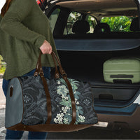 Pauliuli Hawai'i Hibiscus Travel Bag Polynesian Tribal Tattoo Pattern Floral Elements