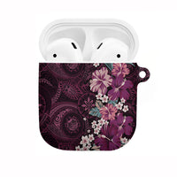 Poni Mama Hawai'i Hibiscus AirPods Case Polynesian Tribal Tattoo Pattern Floral Elements