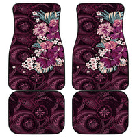Poni Mama Hawai'i Hibiscus Car Mats Polynesian Tribal Tattoo Pattern Floral Elements