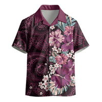 Poni Mama Hawai'i Hibiscus Kid Hawaiian Shirt Polynesian Tribal Tattoo Pattern Floral Elements