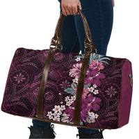 Poni Mama Hawai'i Hibiscus Travel Bag Polynesian Tribal Tattoo Pattern Floral Elements