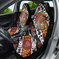 Papua New Guinea Bird Drum Car Seat Cover Papuan Batik Motif