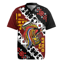 Personalised Papua New Guinea Bird Drum Rugby Jersey Papuan Batik Motif