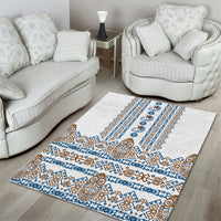 Papua New Guinea Bird Ethnic Area Rug Papuan Batik Inspired Pattern