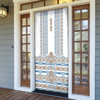 Personalised Papua New Guinea Bird Ethnic Door Cover Papuan Batik Inspired Pattern