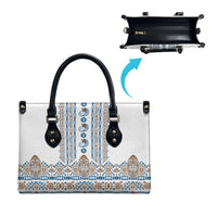 Papua New Guinea Bird Ethnic Leather Bag Papuan Batik Inspired Pattern