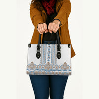 Papua New Guinea Bird Ethnic Leather Bag Papuan Batik Inspired Pattern