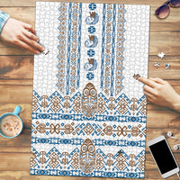 Papua New Guinea Bird Ethnic Puzzle Papuan Batik Inspired Pattern