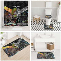 Australia New Zealand Personalised Bathroom Set Maori Aboriginal Art Style - Polynesian Pride