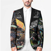 Australia New Zealand Personalised Blazer Maori Aboriginal Art Style - Polynesian Pride