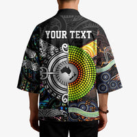 Australia New Zealand Personalised Kimono Maori Aboriginal Art Style - Polynesian Pride
