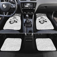 Custom Fiji Rugby Pacific Car Mats Polynesian Palm Tattoo