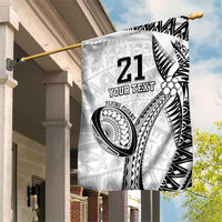 Custom Fiji Rugby Pacific Garden Flag Polynesian Palm Tattoo