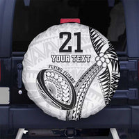 Custom Fiji Rugby Pacific Spare Tire Cover Polynesian Palm Tattoo