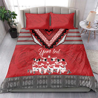 Personalised Tonga Rugby Pacific Bedding Set Ikale Tahi Sipi Tau