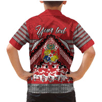 Personalised Tonga Rugby Pacific Family Matching Mermaid Dress and Hawaiian Shirt Ikale Tahi Sipi Tau LT9 - Polynesian Pride