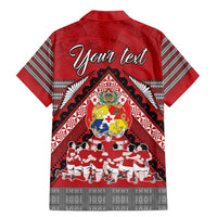 Personalised Tonga Rugby Pacific Family Matching Mermaid Dress and Hawaiian Shirt Ikale Tahi Sipi Tau LT9 - Polynesian Pride