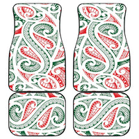 New Zealand Kowhaiwhai Christmas Car Mats Traditional Maori Koru Pattern - Polynesian Pride