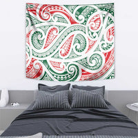 New Zealand Kowhaiwhai Christmas Tapestry Traditional Maori Koru Pattern - Polynesian Pride