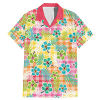Hawaiian Palaka Family Matching Mermaid Dress and Hawaiian Shirt Hibiscus Palm Leaf Pattern - Polynesian Pride