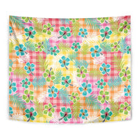 Hawaiian Palaka Tapestry Hibiscus Palm Leaf Pattern - Polynesian Pride
