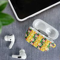 Hawaiian Palaka AirPods Case Hibiscus Pineapple Lei - Polynesian Pride