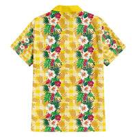 Hawaiian Palaka Hawaiian Shirt Hibiscus Pineapple Lei - Polynesian Pride
